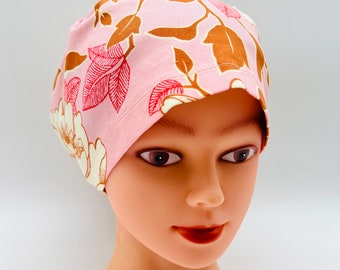 Floral Scrub Cap, Ponytail Scrub Cap, Women's Scrub Cap, four styles