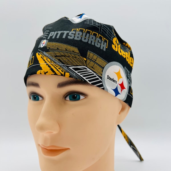 Pittsburgh Steelers Scrub Cap, Steelers scrub cap, Steelers Surgery Cap, Scrub Cap, four styles