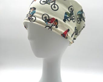 Bonnet de bloc opératoire VTT Euro, doublure satinée en option, cinq modèles disponibles