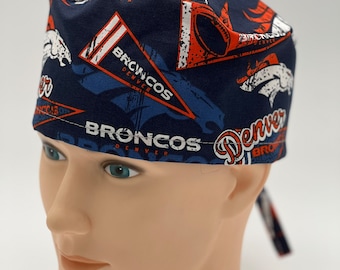 Broncos Scrub cap, Surgical Scrub Cap, Denver Broncos Scrub Cap, Four styles scrub cap
