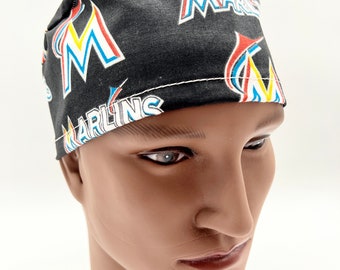 Marlins Scrub Cap, Miami Marlins Euro Cap, Marlins Surgical Surgical Cap, four styles