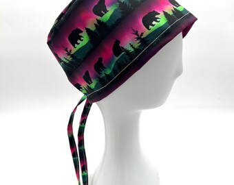 Bonnet de bloc opératoire pour femme Colorado Bear, 4 modèles et options de doublure en satin
