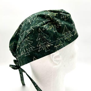Christmas Tree Surgical Cap, Best Surgeons Christmas Cap, Satin lining option, five styles available