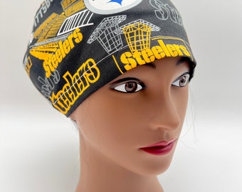 Pittsburgh Steelers Scrub Cap, Steelers scrub cap, Euro Scrub Cap, four styles