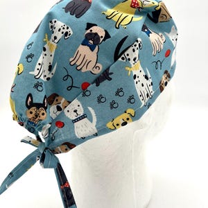 Dogs are Best Scrub Cap, Pediatric Scrub Cap, satin lining option, five styles available