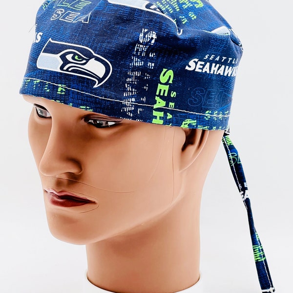 Seattle Seahawks Scrub Cap, Seahawks Surgical Cap, four styles