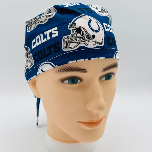 Colts Scrub cap, Surgical Scrub Cap, Indianapolis Colts Scrub Cap, Four styles scrub cap