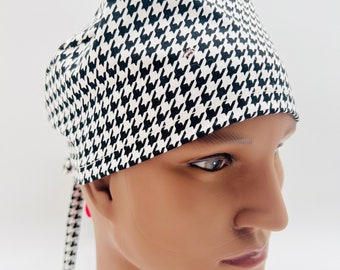 Alabama Houndstooth Scrub Cap, Alabama Scrub Cap, Surgical Alabama Scrub Cap, four styles