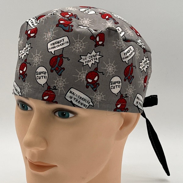 Casquette de gommage, casquette de gommage pédiatrique, casquette de gommage Spidey, bonnet de gommage pour dentistes, casquette de gommage pour médecin, bonnet de gommage pour infirmières