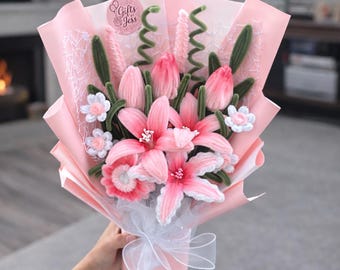 Gift for her, birthday gift - Handmade forever Flower Bouquet
