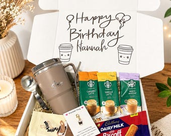 Personlig presentask för kaffeälskare – Isolerad mugg, Starbucks-smaker