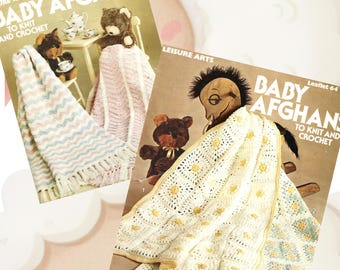 Patrón de manta vintage para bebé: punto y crochet (descarga en PDF)