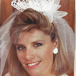Vintage Crochet Bridal Headpiece Digital Pattern