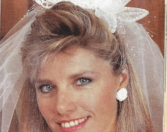 Vintage Crochet Bridal Headpiece Digital Pattern