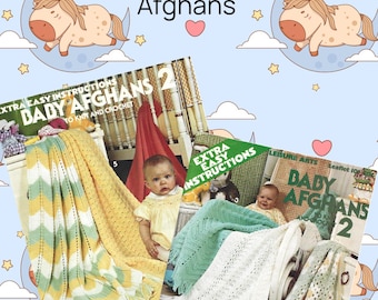 Patrón de manta vintage para bebé de Gram’s Collection: mantas de bebé tejidas a crochet y en PDF