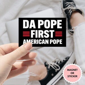 Adesivo do Papa Leão XIV de Robert Prevost, Adesivo Religioso, Adesivo de Vinil Católico do Primeiro Papa Americano, Que a Paz Esteja com Todos, Eleição Papal 2025