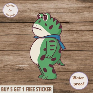 Portland Frog Protester Sticker/Car Magnet, Anti ICE Sticker, Anti Establishment, Resistance, Anti ICE Sticker, Pro Immigrant Sticker