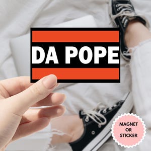 Adesivo di Robert Prevost Papa Leone XIV, adesivo religioso, primo papa cattolico americano, adesivo in vinile, la pace sia con tutti voi, elezioni papali 2025