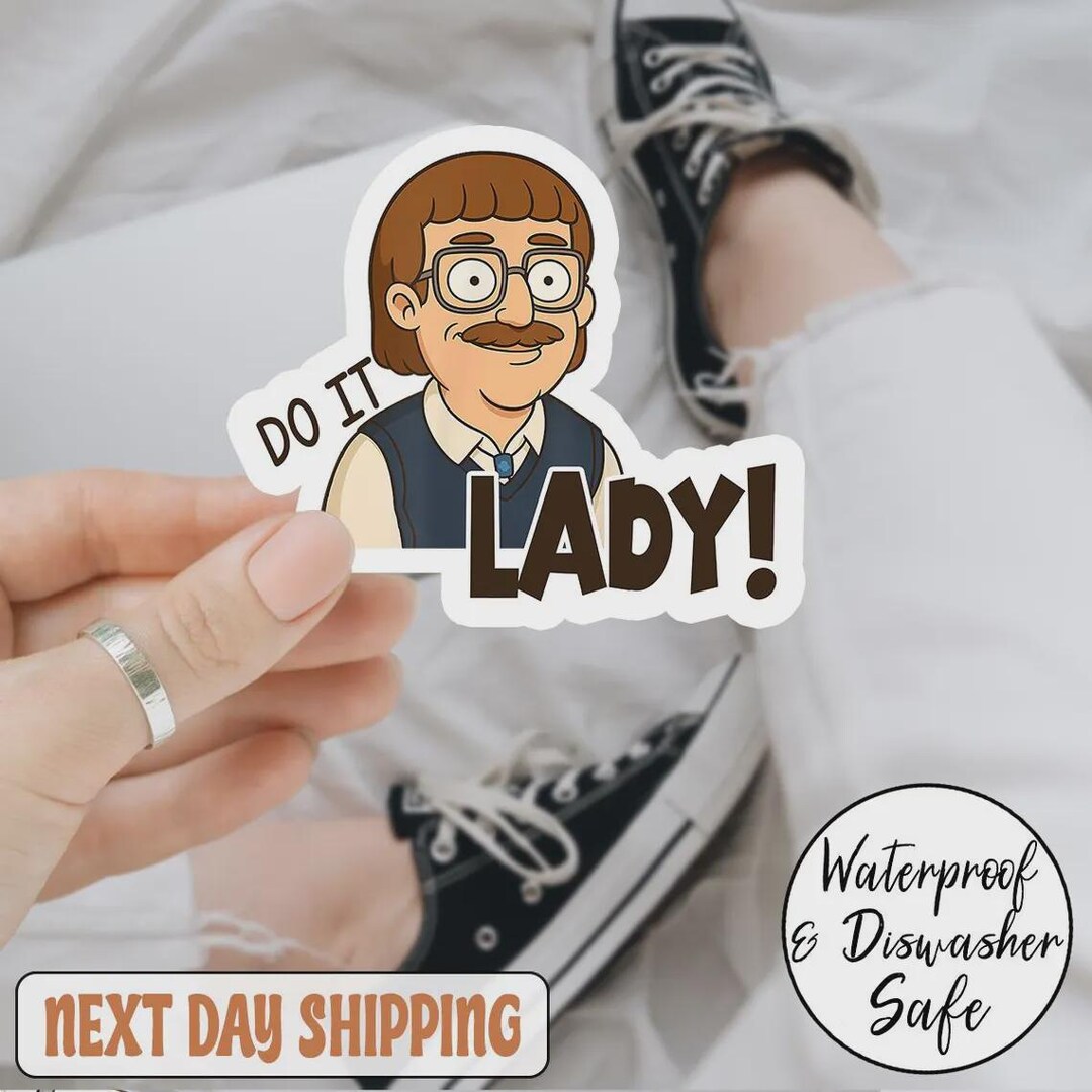 Chit Do It Lady Sticker, Viral Tiktok Quote Sticker, Funny Waterproof ...