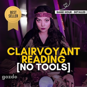 No Cards Clairvoyant Reading, Psychic reading 1h, Telepathic Reading, Honest Psychic Reading, Psychic Spiritual Advices, No cards, No tools