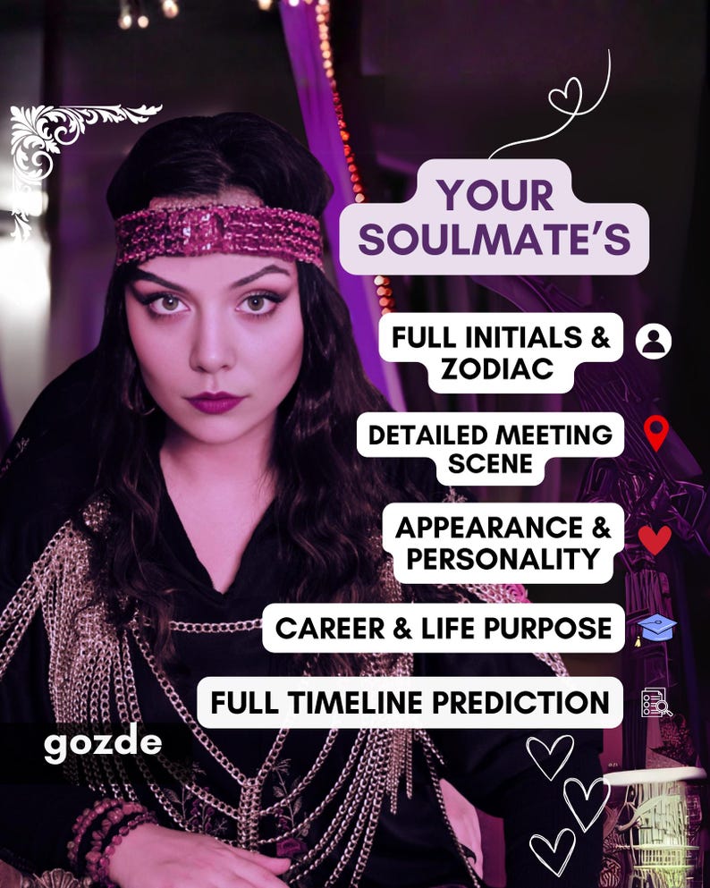 Extra Detailed Soulmate Reading, Love Reading, Twin Flame Reading, Love Psychic Reading, Relationship Insight image 1