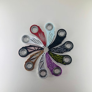 Keyrambit Fidget Toy – PLA 3D Printed Stress Spinner with Steel Bearing | Keychain