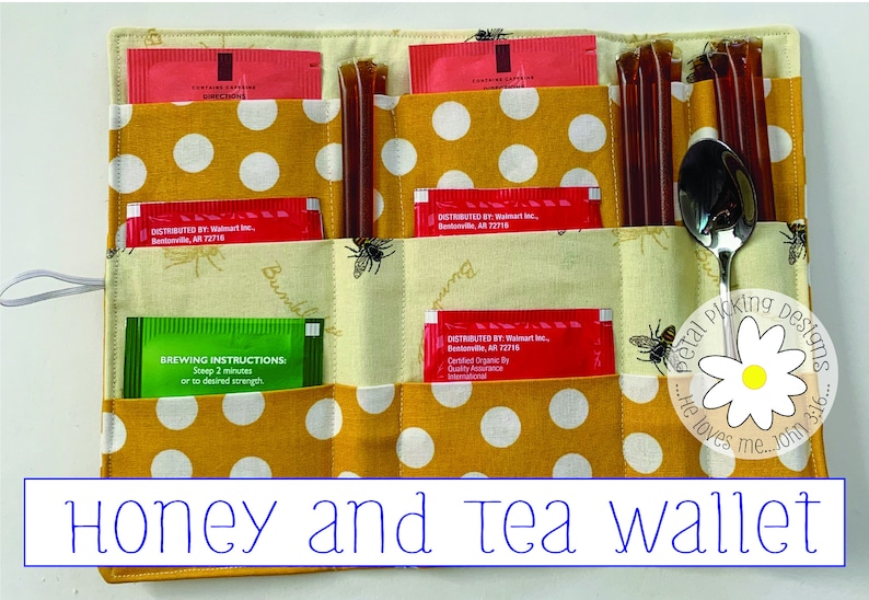 Honey and Tea Wallet Pattern image 1