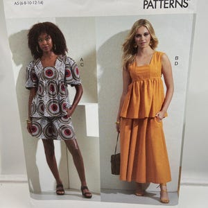 Vogue V1871 Misses' Tops, Shorts & Skirt Sewing Pattern - Uncut FF - Sizes A5 (6-14) Classic casual fashion.
