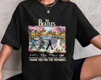 Abbey Road The Beatles Anniversary T-Shirt, The Beatles Abbey Road Signatures Shirt, The Beatles Fan Gift Shirt, The Beatles Merch T-Shirt