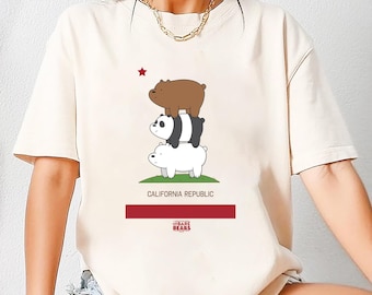 We Bare Bears Cali Stack T-Shirt, We Bare Bears Shirt Fan Gifts, We Bare Bears Cartoon Network Shirt, We Bare Bears Vintage Shirt