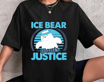 We Bare Bears Ice Bear Wants Justice T-Shirt, We Bare Bears Shirt Fan Gift, We Bare Bears Cartoon Network Shirt, We Bare Bears Vintage Shirt