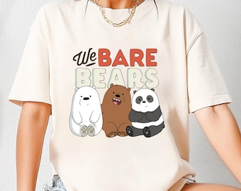 We Bare Bears Lovely T-Shirt, We Bare Bears Shirt Fan Gifts, We Bare Bears Cartoon Network Shirt, We Bare Bears Vintage Shirt, Funny Bears