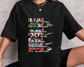 90s Vintage The Beatles Song List Shirt, Signature The Beatles Band Shirt, Rock Band The Beatles Unisex Shirt, The Beatles Fan Gift Shirt