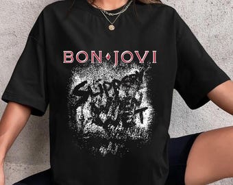 Bon Jovi Slippery When Wet T-Shirt, Bon Jovi Shirt Fan Gifts, Bon Jovi Vintage Shirt, Bon Jovi Rock Shirt, Bon Jovi Band Shirt, 90s Vintage