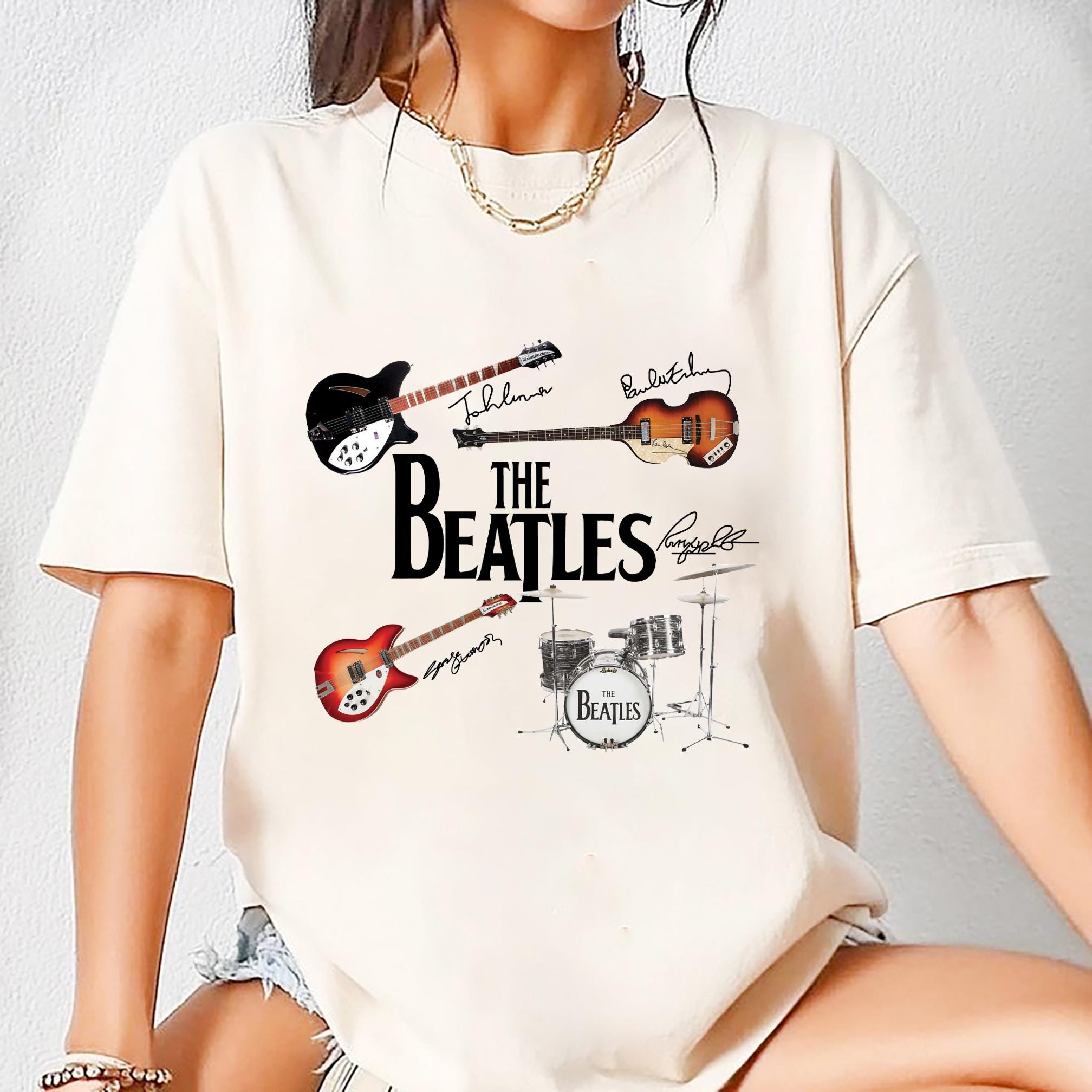Beatles Instrument Shirt - Etsy