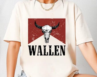 Graphic Morgan Wallen Bull Skull Shirt, Morgan Wallen Tour 2026 Tee, Morgan Wallen Fan Gift, Country Music Wallen Shirt, Morgan Wallen Merch