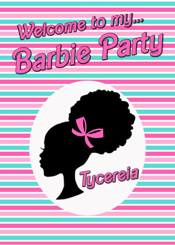 barbie party backdrop