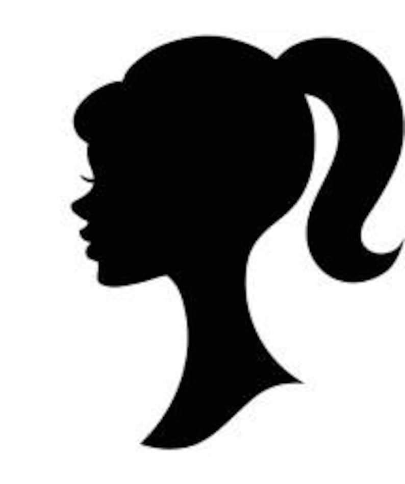 Download 36 black 3 inch Barbie silhouette die cut 36 | Etsy