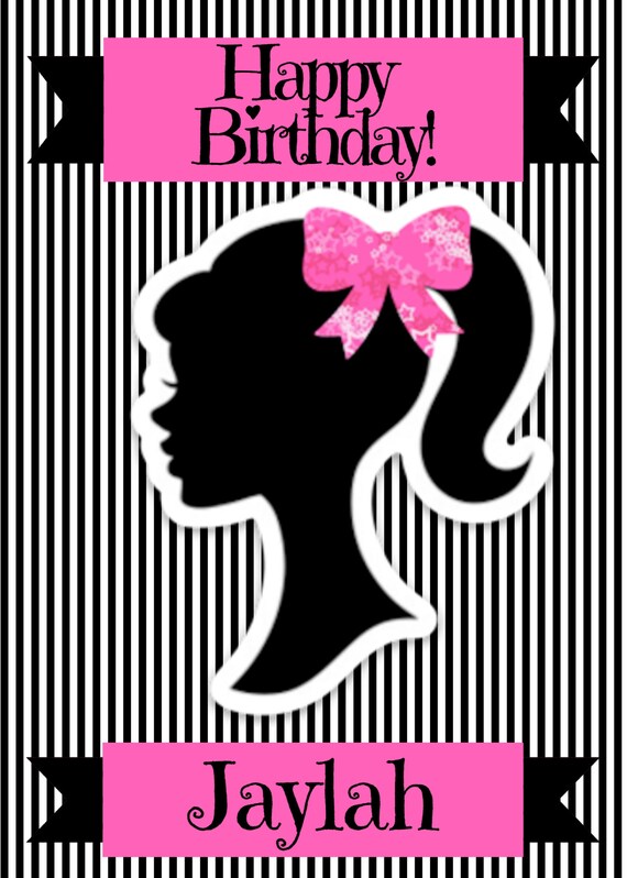 barbie birthday backdrop
