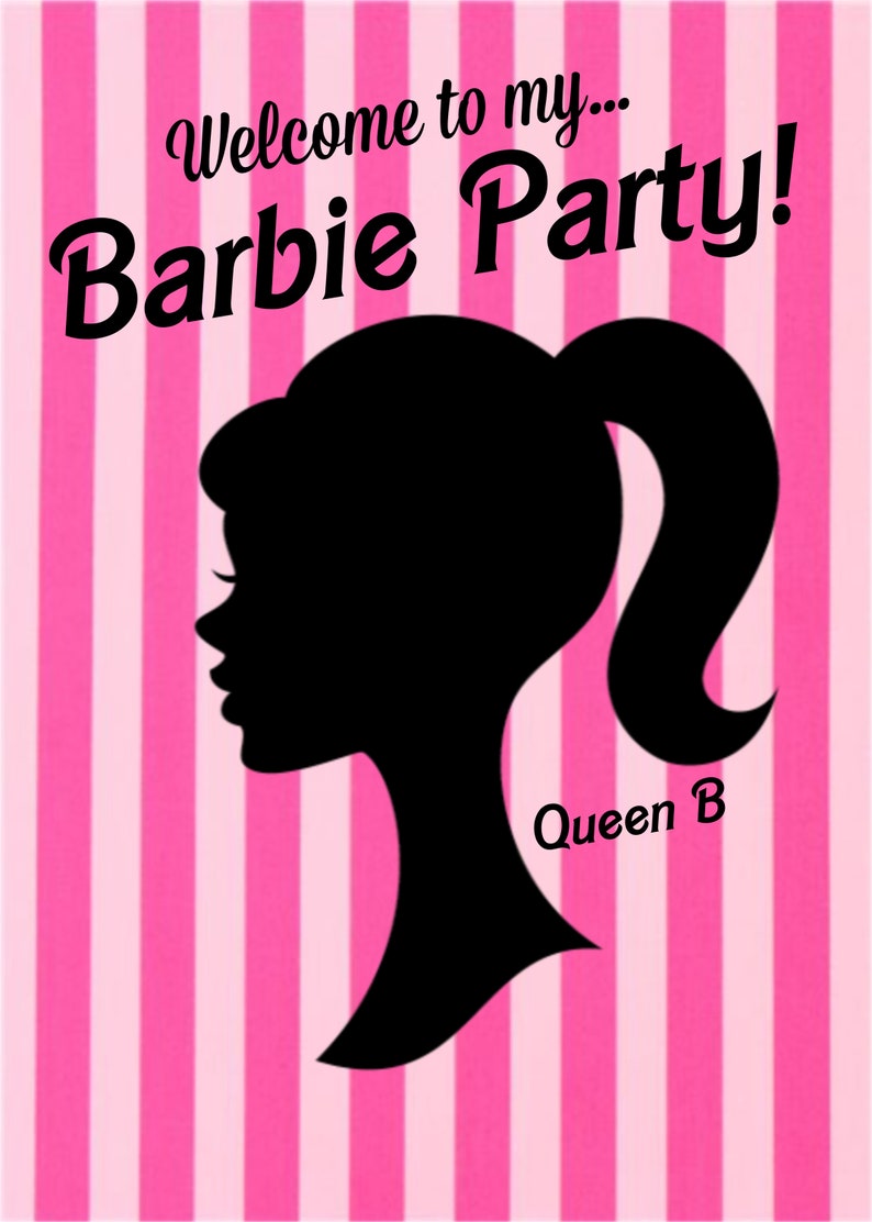 Barbie Birthday backdrop REGULAR Shipping included Pink | Etsy