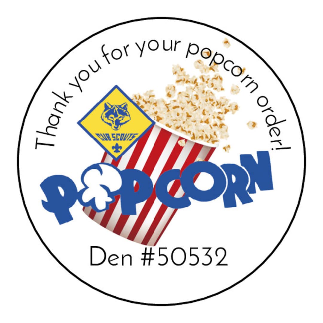 Cub Scout Popcorn Sale Popcorn Fundraiser Cub Scout Popcorn Etsy