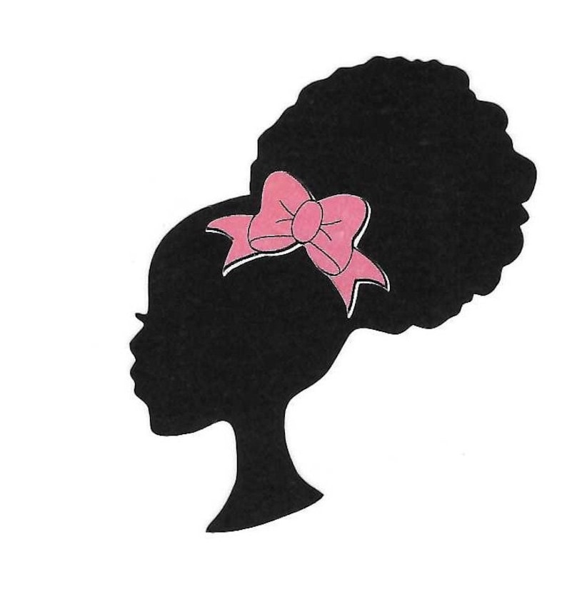 Afro Black Puff BARBIE Birthday SILHOUETTE 3 Inch Tall Die Cut - Etsy