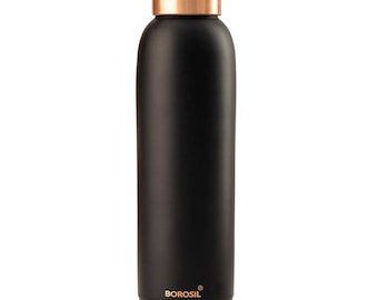 Premium Copper Water Bottles 1 Litre - BPA Free, Leakproof Ayurvedic 100% Copper Bottle With Antioxidant Properties For Home,School & Office