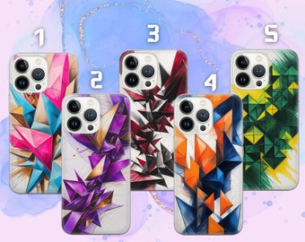 Funda de teléfono con ilustraciones coloridas para iPhone 16 Pro, 15, 14, 13, 12, 11, Google Pixel 9 Pro, 8, 7A, Samsung Galaxy S24 fe, A16, A55