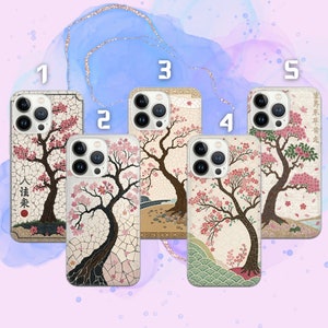 Japanische Handyhülle Sakura Cover für iPhone 16 Pro, 15, 14, 13, 12, 11, Google Pixel 9 Pro, 8, 7A, Samsung S25, S24 FE, A26, A36, A16, A55