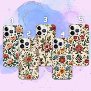 William Morris Phone Case Floral Cover for iPhone 16e, 15, 14, 13, 12, 11, Google Pixel 9 Pro, 8, 7A, Samsung S25 edge, S24 FE, A71, A36