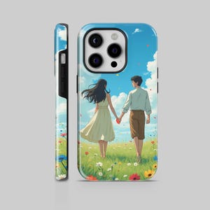 Vintage Anime Phone Case Tough Cover for iPhone 16 Plus, 15, 14, 13, 12, Google Pixel 9Pro XL, 8A, 7A, 6A, Samsung S24Ultra, S23, S22