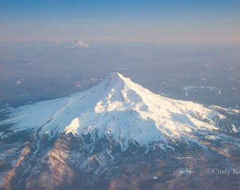 Aerial view of Mt Hood