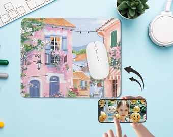 Clima de férias - Mouse pad personalizado, mouse pad divertido, acessórios de mesa, mouse pad de mesa, presente de dia dos pais/mães, presente de formatura, presente de novo emprego