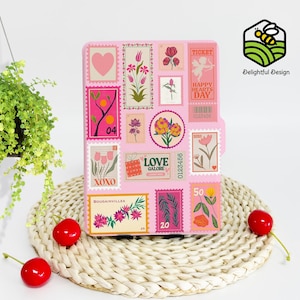 Carte postale d'amour | Étui personnalisé pour Kindle - Dragonne en option, compatible avec Paperwhite 1/2/4, Kindle 2022, 10e et 11e générations, étui Colorsoft et plus encore